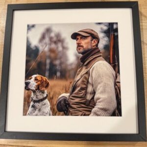 Wall Art Framed and Matted 12”x12”